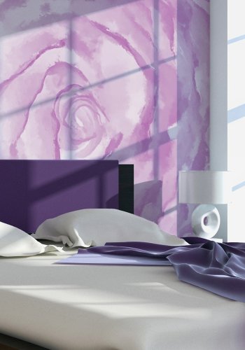 ARTGEIST - Fototapet med rose i lilla nuancer - Flere strrelser