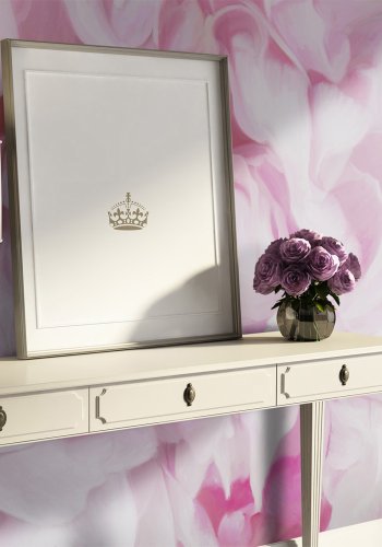 ARTGEIST - Fototapet med blomstermotiv i lyserde nuancer - Flere strrelser