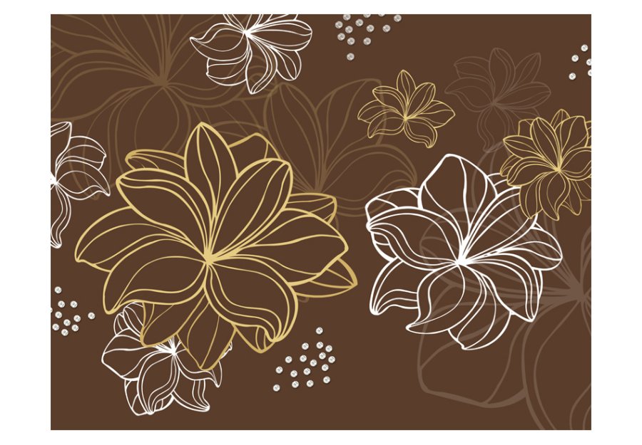 ARTGEIST - Minimalistisk fototapet med blomster - Flere strrelser