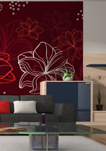 ARTGEIST - Minimalistisk fototapet med blomster - Flere strrelser