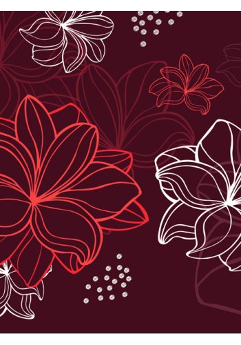 ARTGEIST - Minimalistisk fototapet med blomster - Flere strrelser