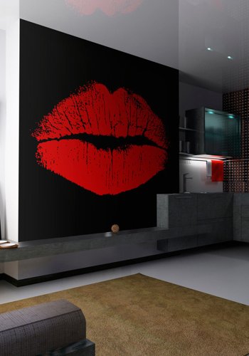 ARTGEIST - Fototapet med sensuelle rde lber - Flere strrelser