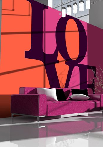 ARTGEIST - Farverigt fototapet med ordet 