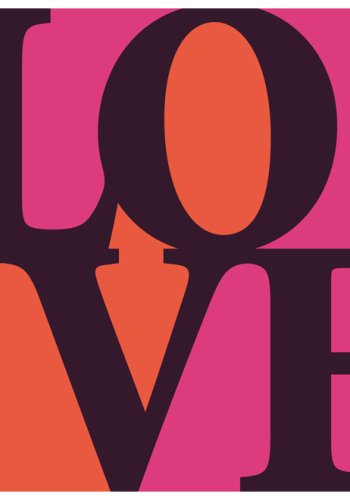 ARTGEIST - Farverigt fototapet med ordet 