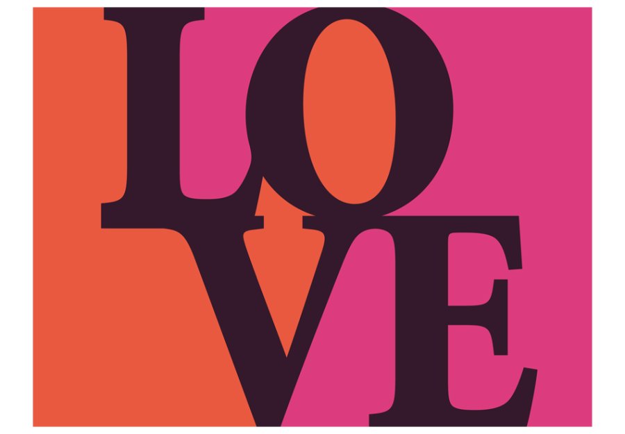 ARTGEIST - Farverigt fototapet med ordet 