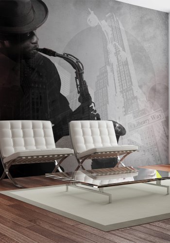 ARTGEIST - Fototapet af jazzmusiker i New York - Flere strrelser