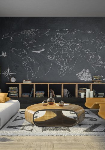 ARTGEIST Verdenskort fototapet med 
