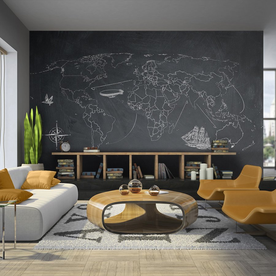 ARTGEIST Verdenskort fototapet med 