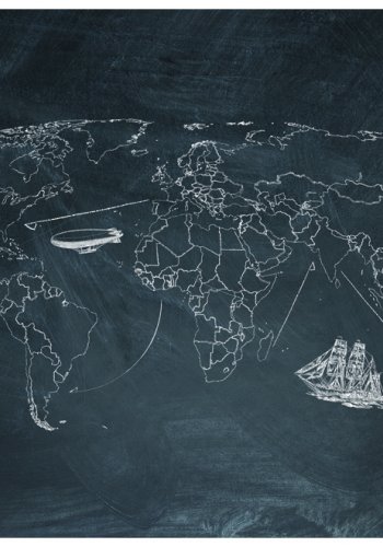 ARTGEIST Verdenskort fototapet med 