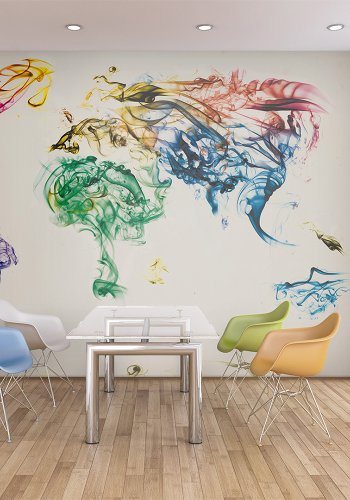 ARTGEIST Farverigt fototapet med abstrakt grafisk mnster - Multifarvet (flere strrelser)