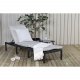 VENTURE DESIGN Bilbao liggestol, m. hynde - gr polyester, sort polyrattan og aluminium