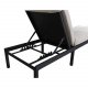 VENTURE DESIGN Bilbao liggestol, m. hynde - gr polyester, sort polyrattan og aluminium