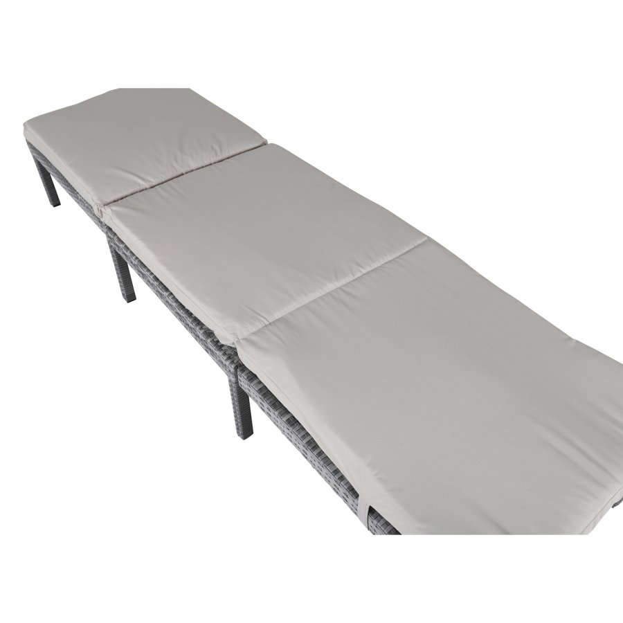 VENTURE DESIGN Bilbao liggestol, m. hynde - gr polyester, gr polyrattan og aluminium