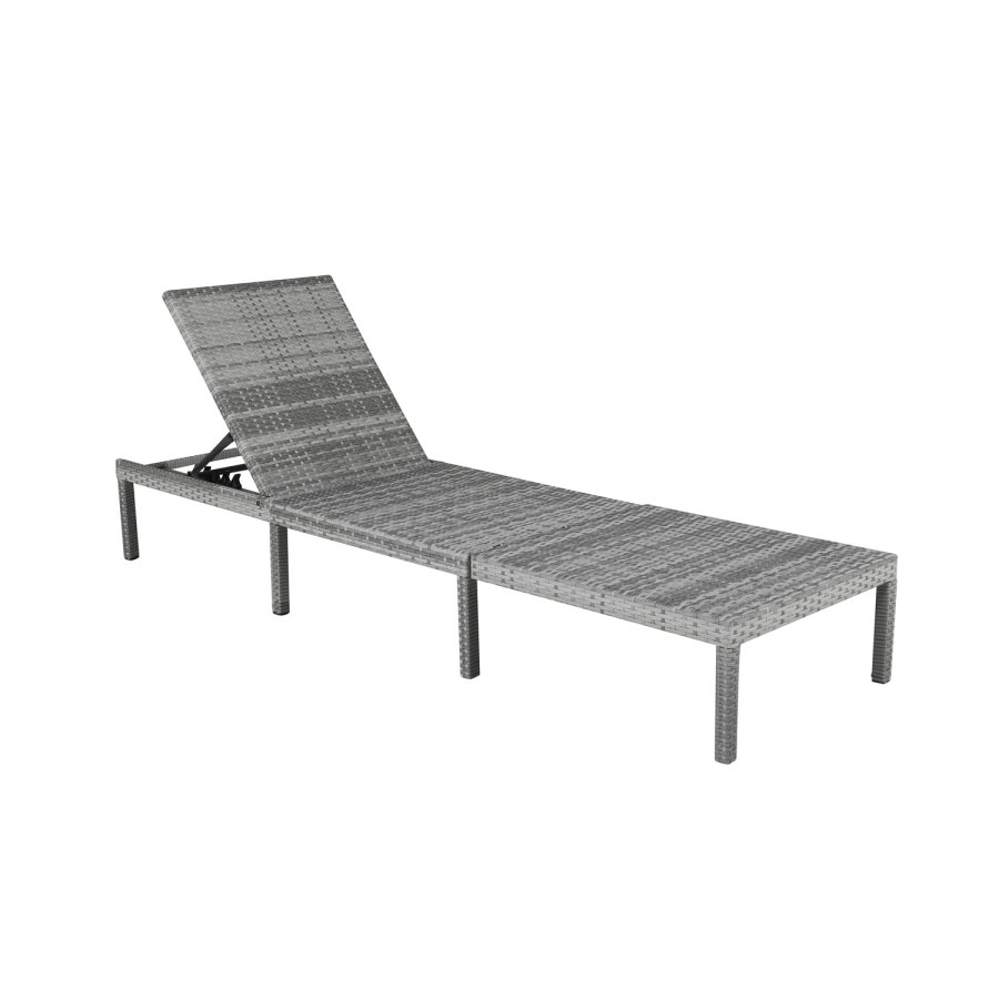 VENTURE DESIGN Bilbao liggestol, m. hynde - gr polyester, gr polyrattan og aluminium