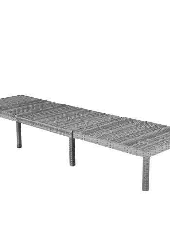 VENTURE DESIGN Bilbao liggestol, m. hynde - gr polyester, gr polyrattan og aluminium