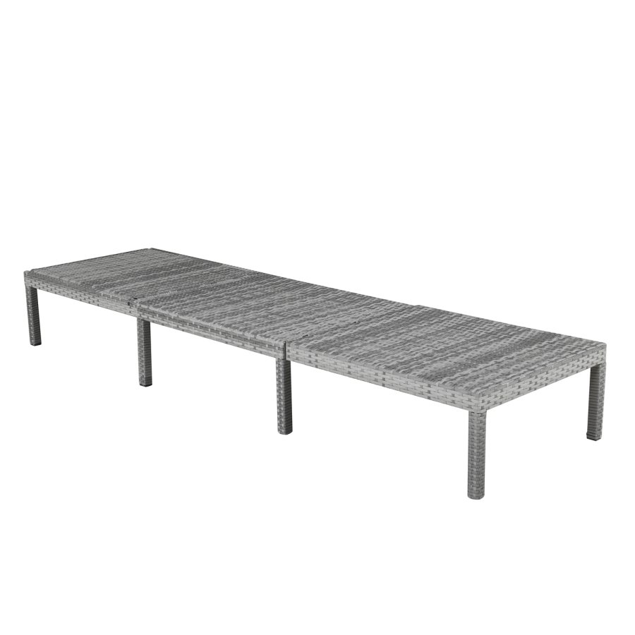 VENTURE DESIGN Bilbao liggestol, m. hynde - gr polyester, gr polyrattan og aluminium