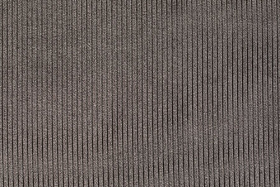 ZUIVER Ridge Rib spisebordsstol - gr fljl polyester og slv krom