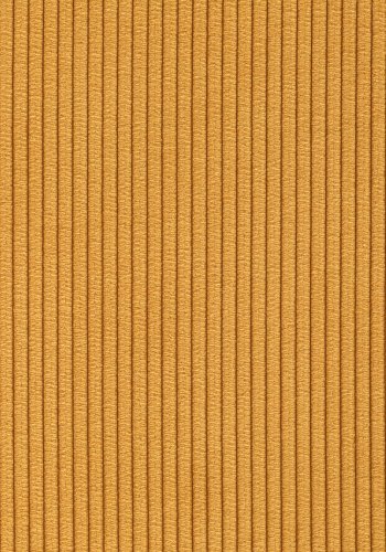 ZUIVER Ridge Rib spisebordsstol - gul fljl polyester og slv krom