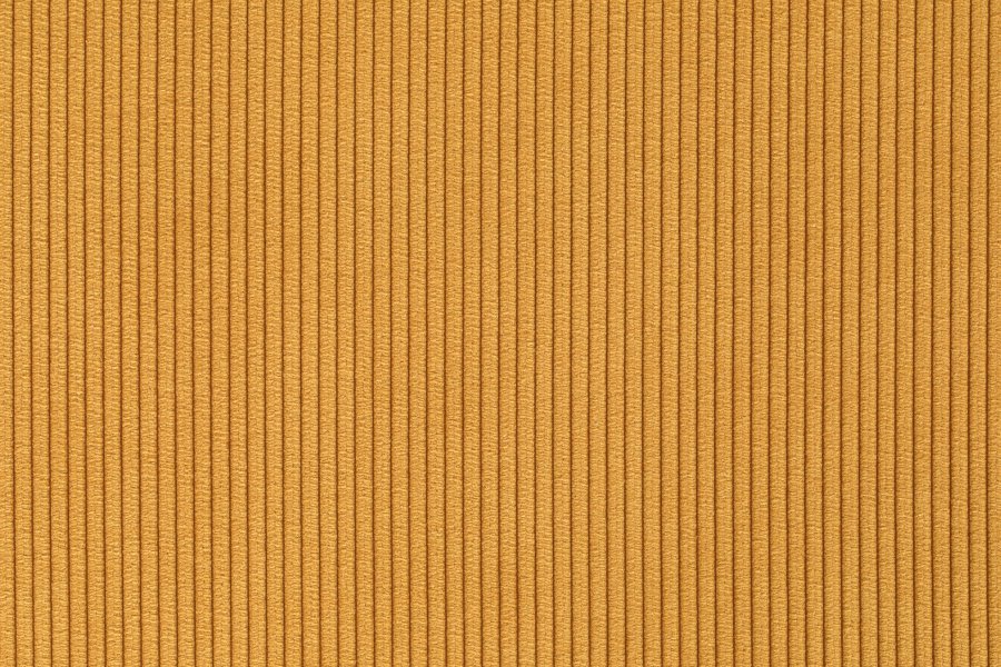 ZUIVER Ridge Rib spisebordsstol - gul fljl polyester og slv krom