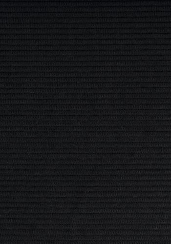 ZUIVER Ridge Rib lnestol, m. armln - sort fljl polyester og slv krom