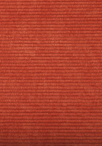 ZUIVER Ridge Rib lnestol, m. armln - orange fljl polyester og slv krom