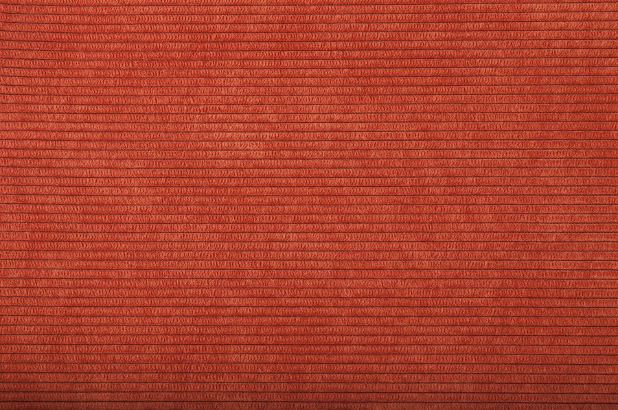 ZUIVER Ridge Rib lnestol, m. armln - orange fljl polyester og slv krom