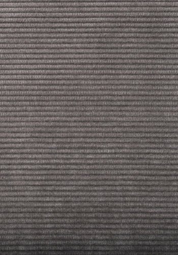 ZUIVER Ridge Rib lnestol, m. armln - gr fljl polyester og slv krom