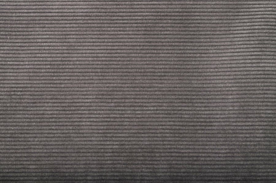 ZUIVER Ridge Rib lnestol, m. armln - gr fljl polyester og slv krom