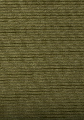 ZUIVER Ridge Rib lnestol, m. armln - grn fljl polyester og slv krom