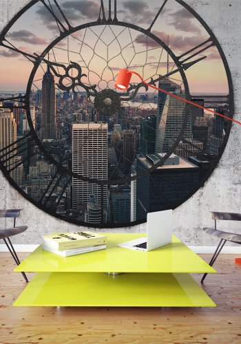 ARTGEIST fototapet New York klokketrn ur med udsigt