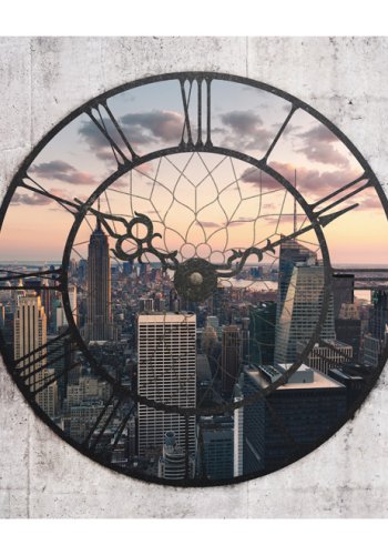 ARTGEIST fototapet New York klokketrn ur med udsigt