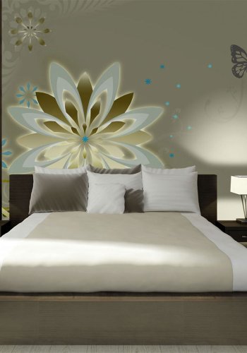 ARTGEIST Naturmotiv fototapet med blomster i moderne abstrakt mnster