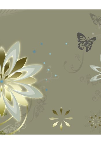 ARTGEIST Naturmotiv fototapet med blomster i moderne abstrakt mnster