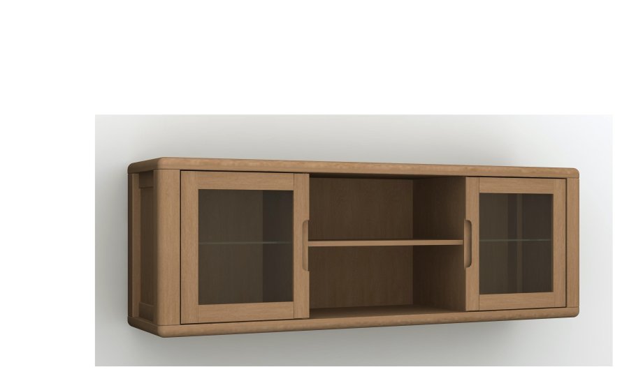 Lina hngevitrine - massiv bgetr m. glaslger