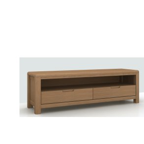 Lina TV-bord - massiv bgetr, m. 2 skuffer