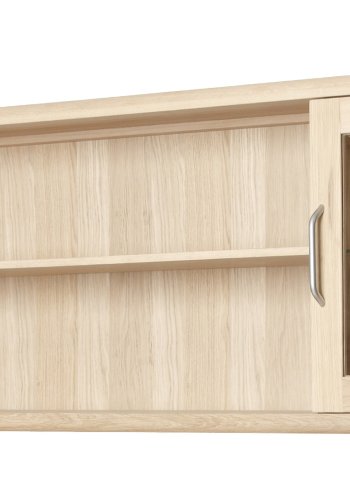 Lina hngevitrine - massiv egetr, m. 2 glaslger