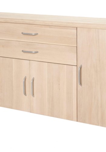 Lina sknk - massiv egetr, m. 4 lger og 2 skuffer