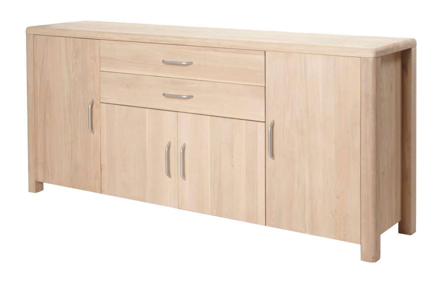 Lina sknk - massiv egetr, m. 4 lger og 2 skuffer