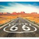ARTGEIST Fototapet med motiv af Route 66 og udsigt til bjerge og rken (flere strrelser)