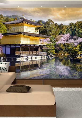 ARTGEIST Natur fototapet med japansk arkitektur og asiatisk landskab (flere strrelser)