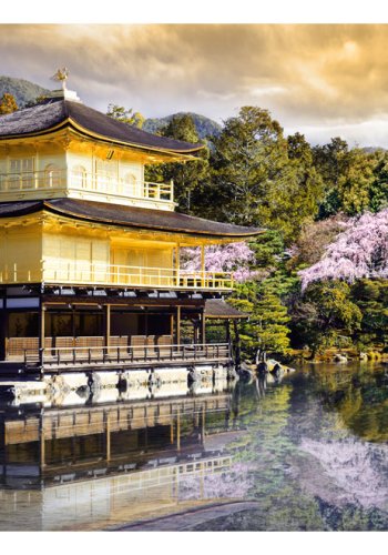 ARTGEIST Natur fototapet med japansk arkitektur og asiatisk landskab (flere strrelser)