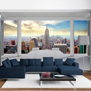 ARTGEIST Fototapet med motiv af terrasse med udsigt over New York (flere strrelser)