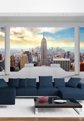 ARTGEIST Fototapet med motiv af terrasse med udsigt over New York (flere strrelser)
