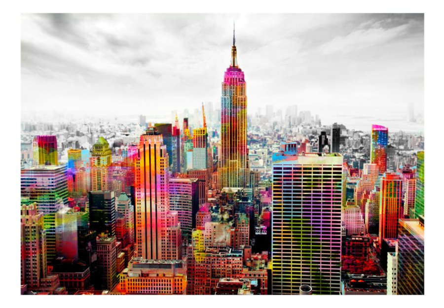 ARTGEIST Fototapet farverig New York - Colors of New York City II (flere strrelser)