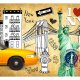 ARTGEIST Storby fototapet med New York City sketch street art (flere strrelser)
