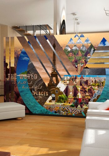 ARTGEIST Fototapet af forskellige steder i verdenen - The world (flere strrelser)