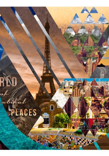 ARTGEIST Fototapet af forskellige steder i verdenen - The world (flere strrelser)