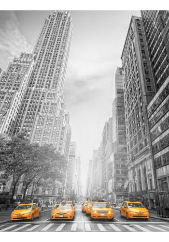 ARTGEIST Fototapet af gule taxier i New York - New York (flere strrelser)