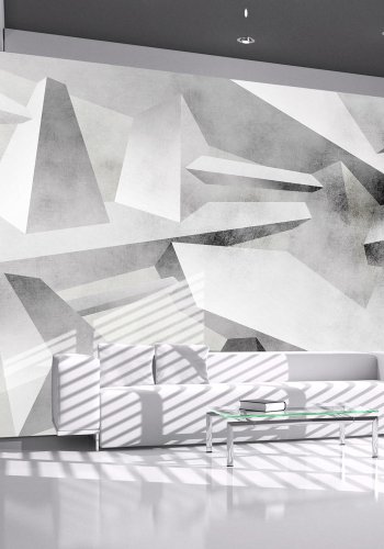 ARTGEIST Fototapet af geometrisk 3D-kusnt - Frozen wings (flere strrelser)