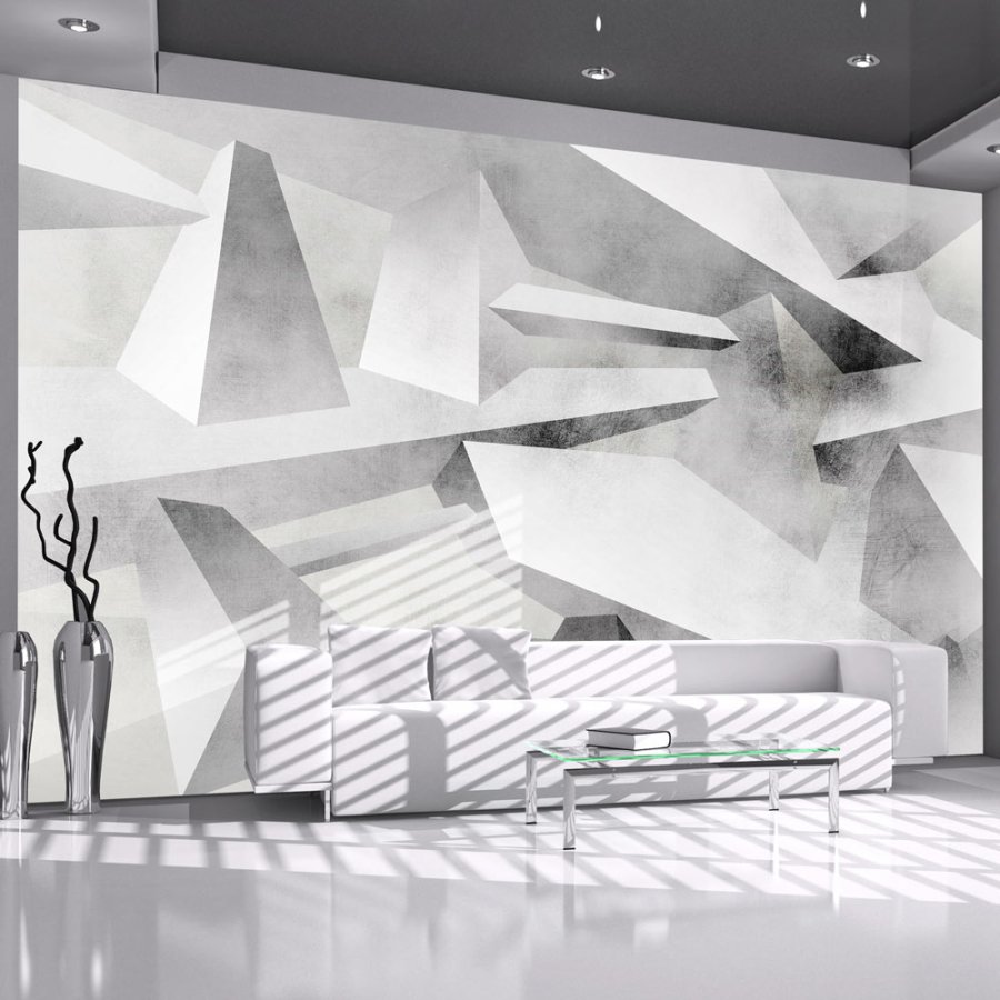 ARTGEIST Fototapet af geometrisk 3D-kusnt - Frozen wings (flere strrelser)